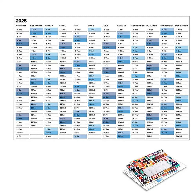 2025 Calendar Planner Sheet Large Wall Calendar Kawaii To Do List Planner Target List Schedule Organizer Office Supplies