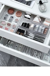 Unlimited Desk Drawer Organizers Set Plastic Bathroom Storage Makeup Organizer Clear Transparent Storage Box Bins