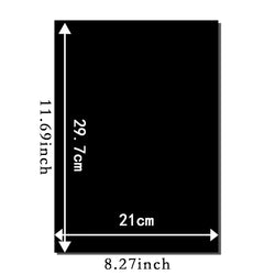 A4 180G200G300G 20/50PCS Black Cardboard Paper Handmade Card Paper DIY PackageThick Watercolor Painting Origami Crafts Pack