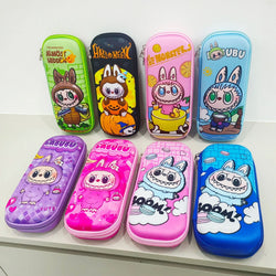 Kawaii 3D multiple anime EVA large-capacity waterproof lightweight student pencil cases, school supplies and stationery bags