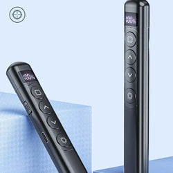 Clicker With Red Pointer 100 Days Standby Wireless Presentation Clicker Ergonomic Class Tool Presentations Supplies