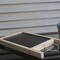 1pc, Freestanding Wooden A Frame Double Sided Chalkboard For Tabletop Menu Board, Wedding Message Sign, Party Supplies