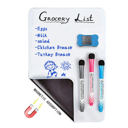 A4/A3 Magnetic Whiteboard Dry Erase White Board Markers Office Home Erasable Flexible Refrigerator Magnet Memo Message Board