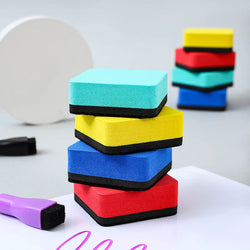 2/4pcs Kitchen Whiteboard Dry Eraser Magnetic Whiteboard Eraser Marker Cleaner Chalk Blackboard Wipe School Office Supplies