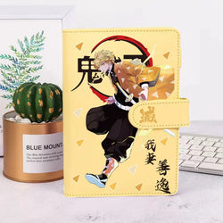 Demon Slayer Kawaii Notebook Kamado Nezuko Handbook Flipchart School Supplies Office Pu Material Children's Day Birthday Gift