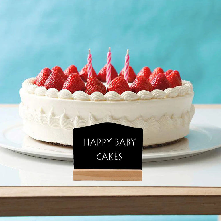 Wooden Double-sided Small Chalkboard Ornaments Home Decoration Hotel Bar Writing Board Double-sided Chalkboard Message Board CRA
