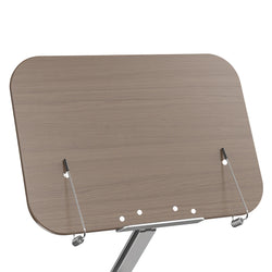 Book Stand for Reading Adjustable with 360° Rotating Base with Elastic Page Clip for Recipe Cookbooks Magazines Tablets Laptops