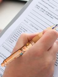 4Pcs Cute Cartoon Capybara Retractable Erasable Pens Cute Capybara Pens Nibs Blue Ink Writing Supplies Aesthetic Stationery