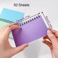 Tearable Spiral Notebook – 1PC Horizontal Line Journal, Office Diary, Writing Notepad, Stationery Supplies