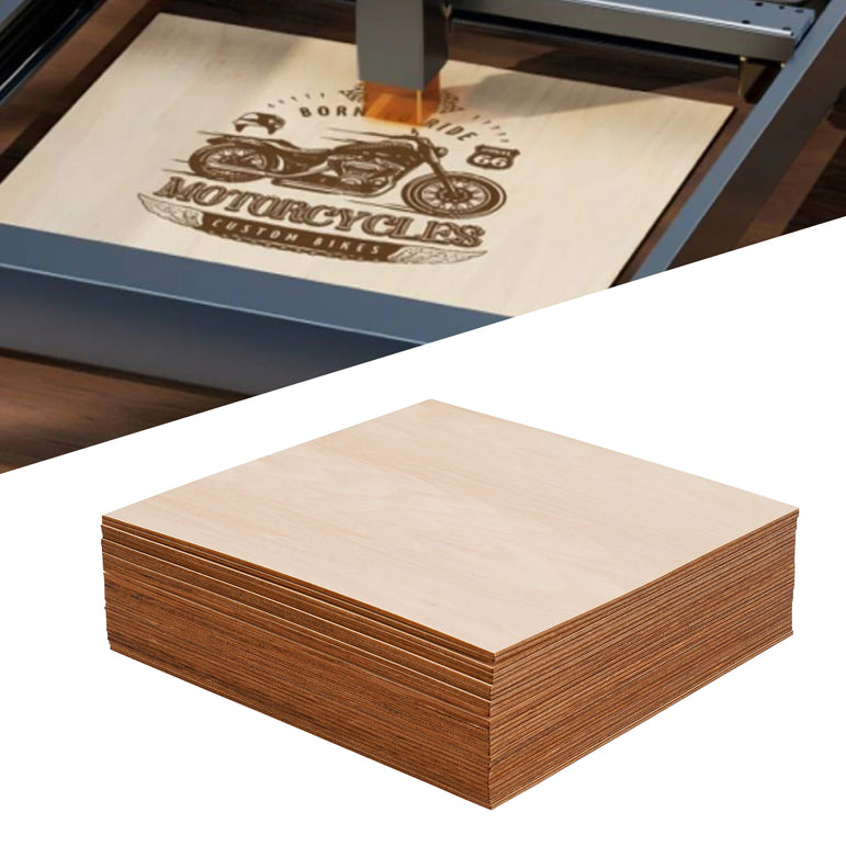 30-Piece Basswood Sheets – 3mm Thickness, Smooth Edges, High Strength,  for Crafting, Furniture, Packaging & Home DIY Projects