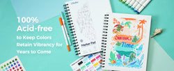 Ohuhu Double Sided Marker Pads Art Sketchbook Bleedproof Spiral Bound Sketching Book for Alcohol Markers Drawing Notebook School