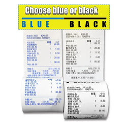 Thermal Paper 57x30mm POS Printer Blue Font 10 Rolls Mini Mobile Bluetooth Cash Register Roll Paper Bill Receipt Printing Paper
