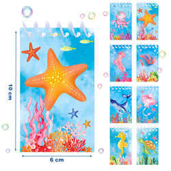 16pcs Football Mermaid Animals Mini Spiral Pocket Notebooks Memo Pad Coil Booklet Notepads For Kids Gifts Party School Diaries