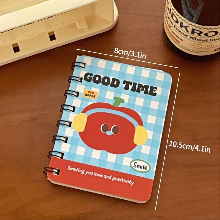 A7 Cartoon Capybara Coil Notebook Kawaii Learning Coil Book Cute Study Pocket Notepad Small Notebook School Stationery 
﻿ 
﻿