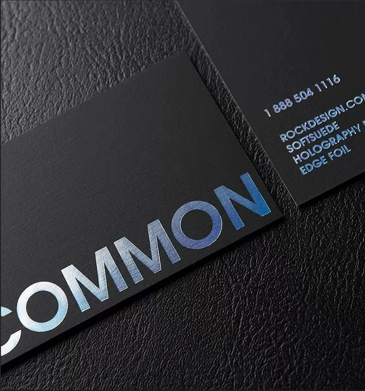 High-end Dusiness Card Customization 500g Dlack Card Paper Business Hot Stamping Free Design Business Card Custom Printing