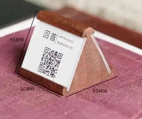 1pcs Solid wood products price tag, set up the exhibition introduction Decca card,  price tag, table stand
