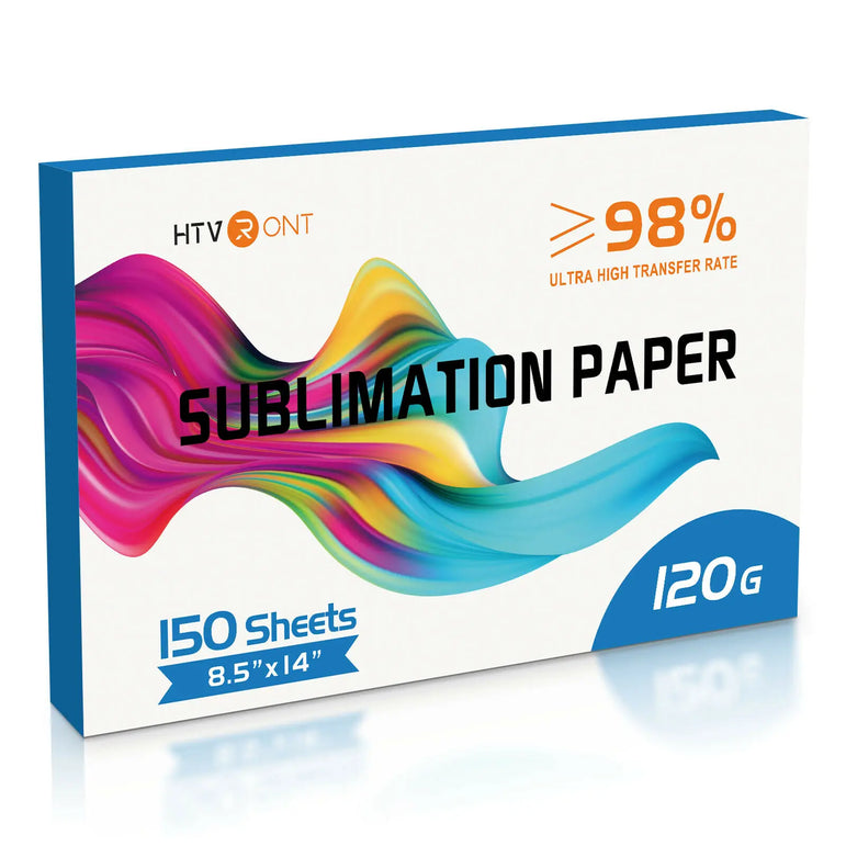 HTVRONT 150 Sheets 8.5x14 inches Inkjet Sublimation Paper Heat Transfer Paper for Inkjet Printer T-shirt Clothes Printing 120g