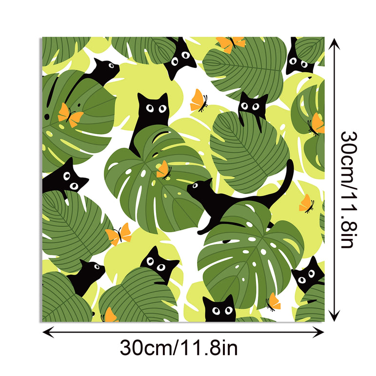 24pcs 30*30cm lovely Cat Scrapbook Craft Paper DIY Craft Paper Art Background Paper Origami Card Making Photo Album Decoration