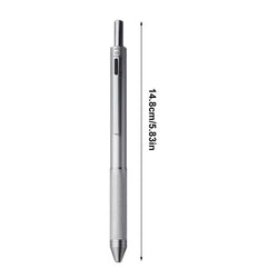 4 In 1 Multifunction Gel Pens Gravity Sensor Metal Retractable Ballpoint Pen 3 Color 0.7mm Ballpoint+0.5mm Mechanical Pencil