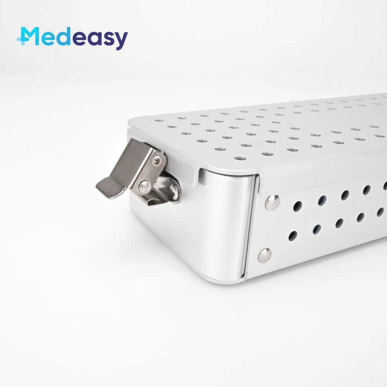 Rigid Endoscope Sterilizing Container Aluminium ENT Endoscopy Sterilization Tray Disinfection Box Case for Medical Instruments