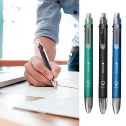 6 In 1 Multicolor Ballpoint Pen 5 Colors Ball Pen Creative Multicolor Ballpoint Pen 1 Automatic Pencil With Eraser for School