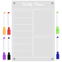 Magnetic Planner Acrylic Whiteboard For Calendar Desk Schedule Kitchen Supplies Refrigerator Message Board Dry Erase Board With