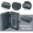 Carbon Fiber Pattern Trading Card Storage Case with Removable Dividers for PSA/BGS/CGC Graded Sports Slab Holder Box Organizer