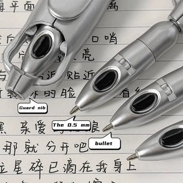 Creative Squid Shaped Folding Ballpoint Pen 0.5mm Black Gel Pen Writing Tools School Student Stationary Office Supplies