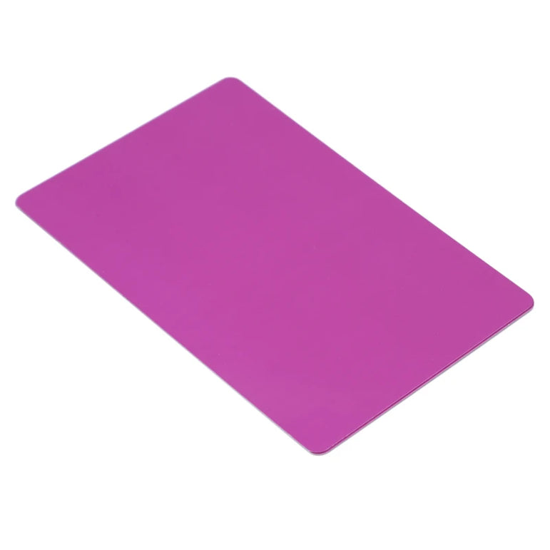 100pcs Multi-color Metal Aluminum Sheet Laser Marking Debugging Engraving Debugging Material Color Aluminums Business Card