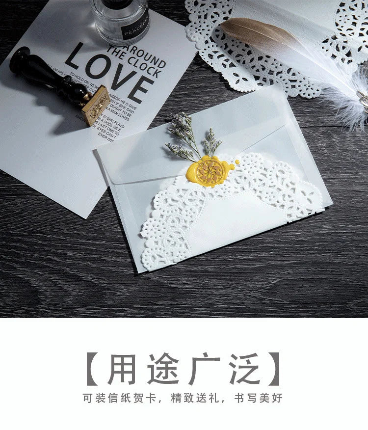 20PCS/Lot Semi-transparent Sulfuric Acid Paper Envelopes For DIY Postcard Card Storage Wedding Invitation Gift Packing