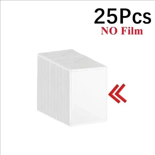 1-50PCS Transparent Korean Kpop Card Sleeve with Protective Film Clear Card Holder Idol Photo Game Card Toploaders Cover 35PT