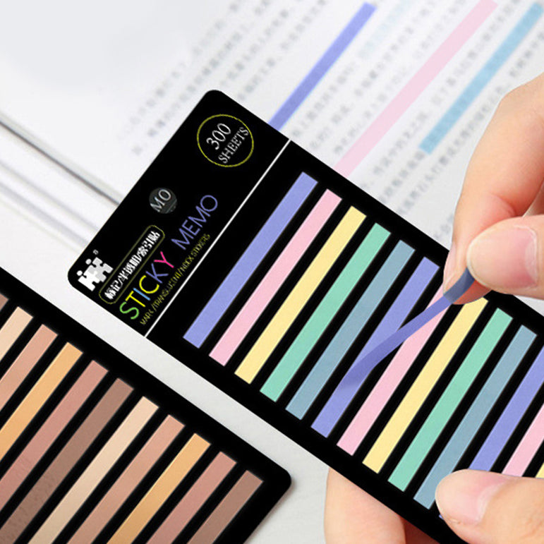 300 Sheets Posted It Transparentes Sticky Notes Self-Adhesive Annotation Read Books Bookmarks Tabs Notepad Aesthetic Stationery