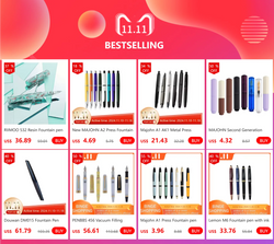 Hot Hongdian D1 Fountain Pen EF F Nib Skeleton Hollow Resin Writing ink Pens Piston filling school office supplies with tools