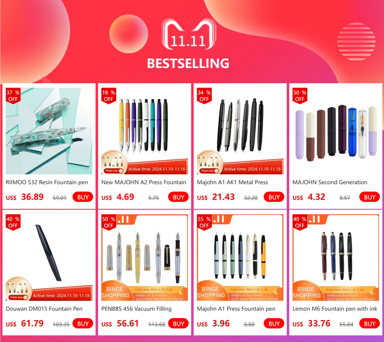 Hot Hongdian D1 Fountain Pen EF F Nib Skeleton Hollow Resin Writing ink Pens Piston filling school office supplies with tools