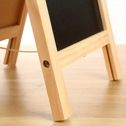 1pc, Freestanding Wooden A Frame Double Sided Chalkboard For Tabletop Menu Board, Wedding Message Sign, Party Supplies