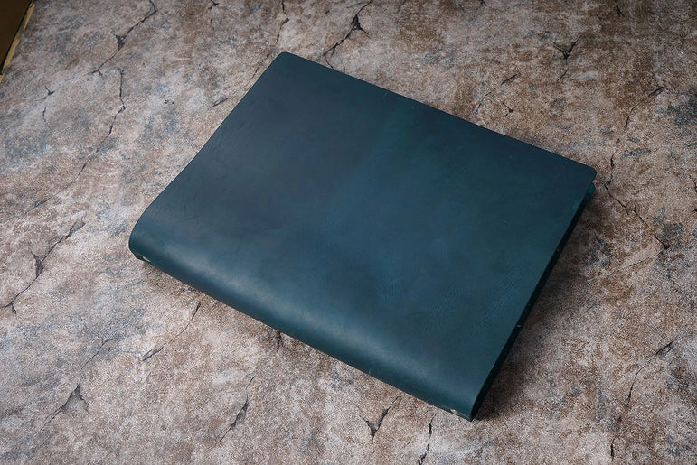 First-layer Cowhide Notebook A4 Enlarged Notebook Crazy Horse Leather Binder Thickened Sketchbook Retro Notepad Gift Notebook