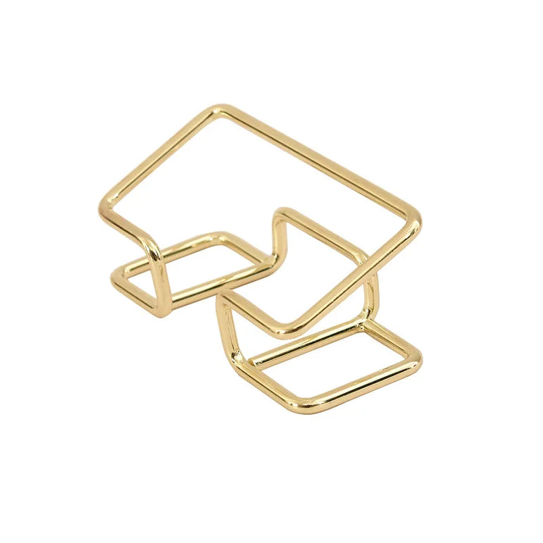 Bview Art Simple fashion display organizer card box iron line business card holder business card holder creative metal