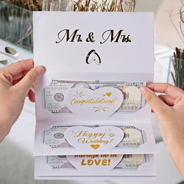 Money Holder For Cash Wedding Money Envelope Wedding Card Money Holder Wedding Envelope For Family Friends Home