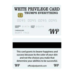 Wallet Size Novelty PVC Trumps Everything Card Privilege Card Official Race Card Credit Card