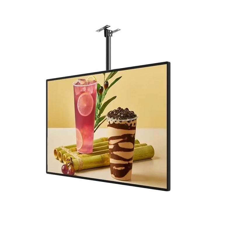 Ultra thin advertising board lightbox wall mounted milk tea shop ordering menu customization price list LED hanging