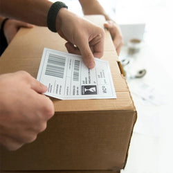 4*4"*100 sheets Adhesive Shipping Label Waterproof Thermal Label Thermal Transfer Label Sticker Small Ticket Paper