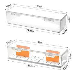 Clear Plastic Compartmentalized Organizer Box Holds 550+ Game Cards Storage Box