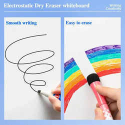 Electrostatic Whiteboard Wall Stickers Removable Children's Household Writing Board No Hurt The Wall Painting Drawing Board