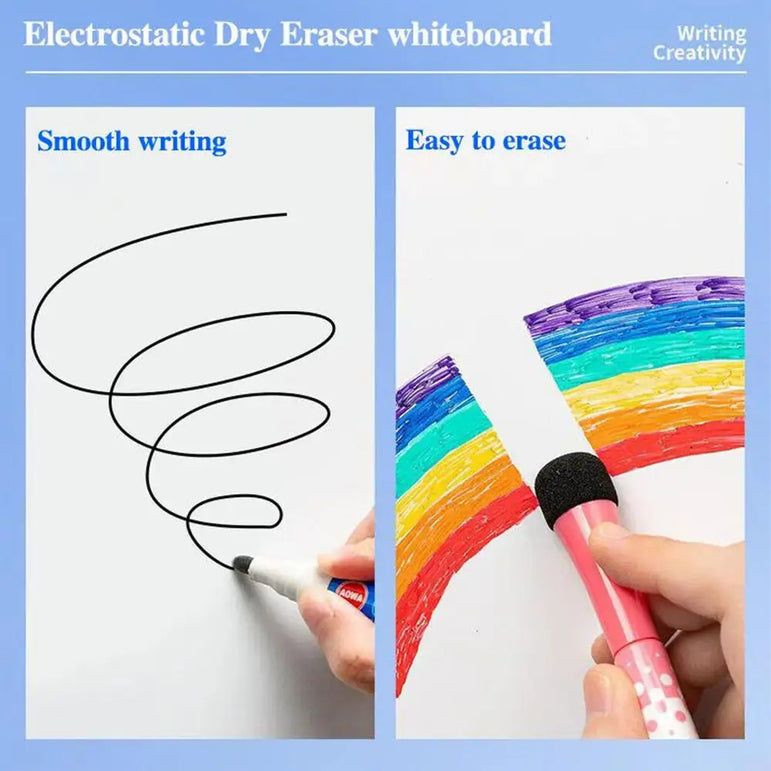 Electrostatic Whiteboard Wall Stickers Removable Children's Household Writing Board No Hurt The Wall Painting Drawing Board