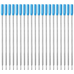 20pcs\set L:4.5 In Ballpoint Pen Refills for Cross Pens Medium Point blue Black Ink