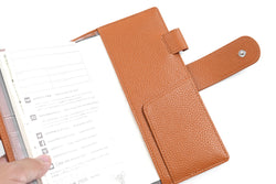 Moterm New Arrivals Weeks Elite Planner Cover for Hobonichi Weeks/ Mega Pebbled Leather Notebook without Large Pocket Organizer