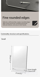 Desktop message board Acrylic transparent notepad Office memo board can be written home memo board magnetic desktop board