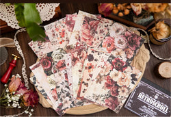 20pcs/lot Memo Pads Material Paper Renaissance Illustrated Scrolls Junk Journal diary Scrapbooking  Background Decoration Paper