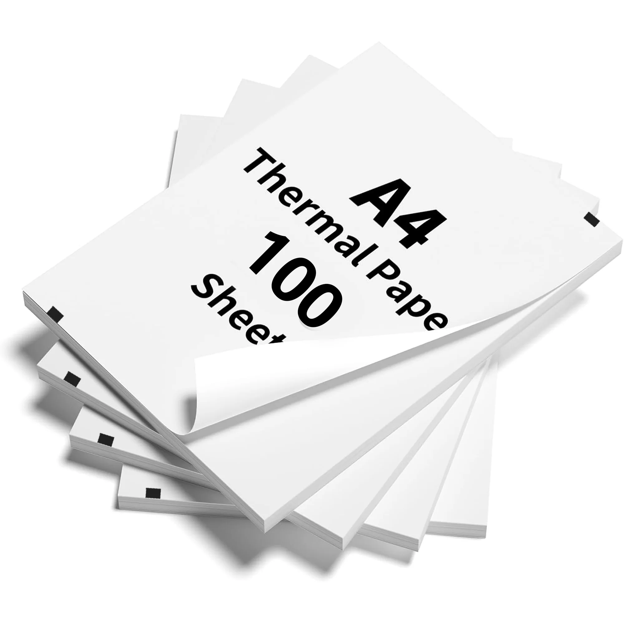 100 Sheets A4 Thermal Paper Printing Paper 210x30mm Suitable For A4 Wireless Bluetooth Thermal Printer Fax Machine Paper