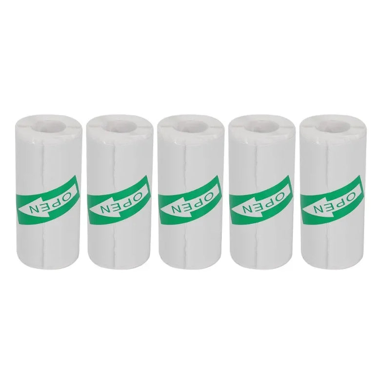 Mini Printer Paper Color Sticker 57*25mm Thermal Paper Self-adhesive Roll Papers Label Sticker For Phone Printing Picture Photo